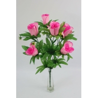 Букет бутонов роз в розетке 7 голов. Н=60 см. (Б2445)