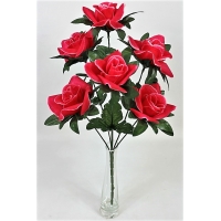 Букет роз с подложкой 6 голов. Н=46 см. (Б2672)