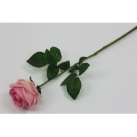 Одиночная роза бархатная. Н=51 см. (О389)