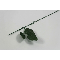 Ножка для розы с двумя листами, h=38 см. (О284)