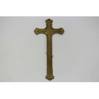 Крест №4 ажурный без распятия крашенный, 185х410 мм. (М751)
