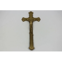 Крест №5 ажурный с рапятием крашеный, 185х410 мм. (М752)