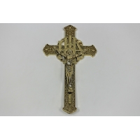 Крест Ажурный пластик металлизированный, 170х300 мм. (М790)