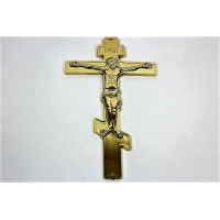 Крест пластмассовый металлизированный размер 310х180 мм. (М683)