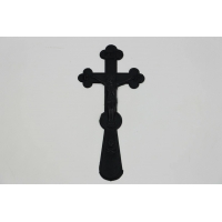 Крест погребальный в руку пластиковый, h=14 см. (Ц061)